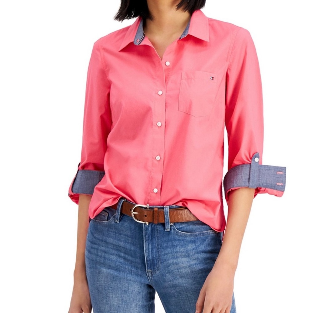 Tommy Hilfiger Pink Button-Up Shirt